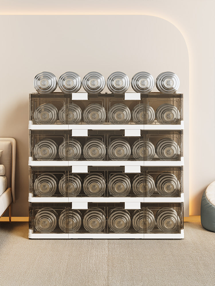 Under Bed Storage With Wheels, 51L/61L Larger Under Bed Storage Containers With Clear Lids, 32'' Lengthen Under Bed Shoe Organizer, Rolling Under Bed Storage For Shoes Clothes