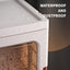 4-Tier Tall Narrow Storage Cabinet With Movable Wheels.