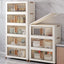 15.6Gal 3-Tier Folding Storage Cabinet Multi-layer Storage Cabinet