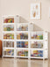 18Gal 5-Tier Transparent Multi-layered Storage Cabinet with Drawers.