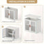 3-Tier Tall Large Capacity Narrow Storage Cabinet with Movable Wheels.
