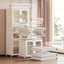 3-Tier Tall Large Capacity Narrow Storage Cabinet with Movable Wheels.