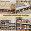 Under Bed Storage With Wheels, 51L/61L Larger Under Bed Storage Containers With Clear Lids, 32'' Lengthen Under Bed Shoe Organizer, Rolling Under Bed Storage For Shoes Clothes