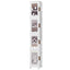 4-Tier Tall Narrow Storage Cabinet With Movable Wheels.