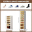 NLDD 9 Tier Foldable Shoe Rack Organizer for Closet 18Pairs Plastic Collapsible Shoe Racks Shelf Stackable Clear Folding Shoes Storage boxes for Small Spaces Narrow Shoe Storage Cabinet