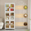 3-Tier Tall Large Capacity Narrow Storage Cabinet with Movable Wheels.