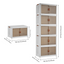 18Gal 5-Tier Transparent Multi-layered Storage Cabinet with Drawers.