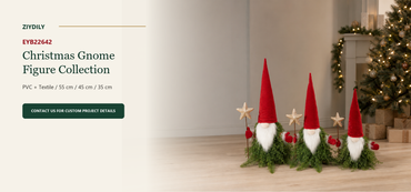 EYB22642 Christmas gnome figure collection B2B product hero