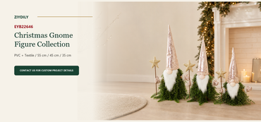 EYB22646 Christmas gnome figure collection B2B product hero