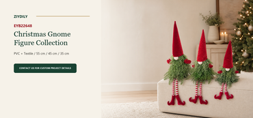 EYB22648 Christmas gnome figure collection B2B product hero