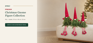 EYB22650 Christmas gnome figure collection B2B product hero
