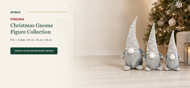 EYB22664 Christmas gnome figure collection B2B product hero
