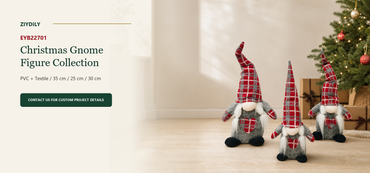 EYB22701 Christmas gnome figure collection B2B product hero