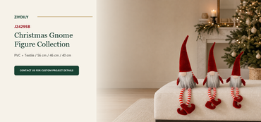 J24295B Christmas gnome figure collection B2B product hero