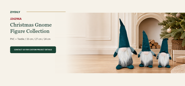 J24296A Christmas gnome figure collection B2B product hero