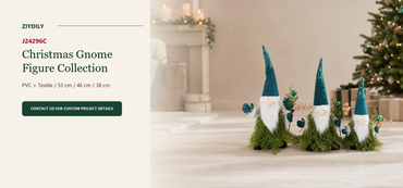 J24296C Christmas gnome figure collection B2B product hero