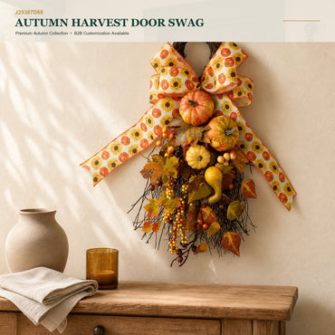 J25387D55 image 1 - Autumn Harvest Door Swag