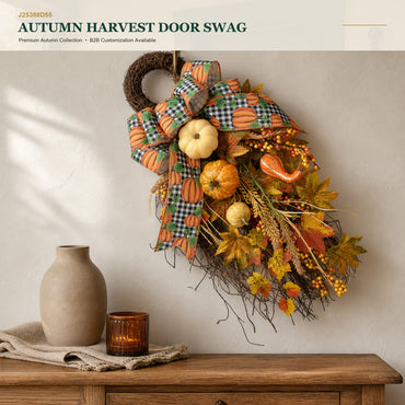 J25388D55 image 1 - Autumn Harvest Door Swag