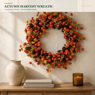 J25392W60 image 1 - Autumn Harvest Wreath