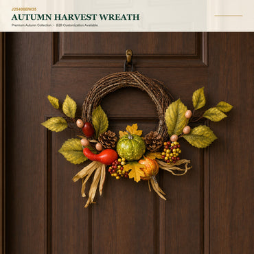 J25400BW35 image 1 - Autumn Harvest Wreath