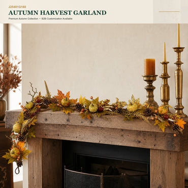 J25401G160 image 1 - Autumn Harvest Garland