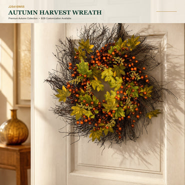 J25410W55 image 1 - Autumn Harvest Wreath
