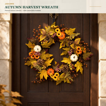 J25412W55 image 1 - Autumn Harvest Wreath