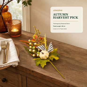 J25432P40 image 1 - Artificial Autumn Decorative Pick