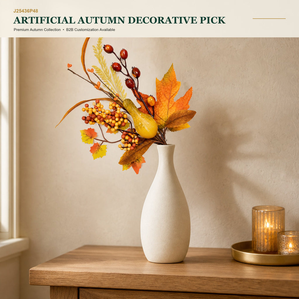 J25436P48 image 1 - Artificial Autumn Decorative Pick
