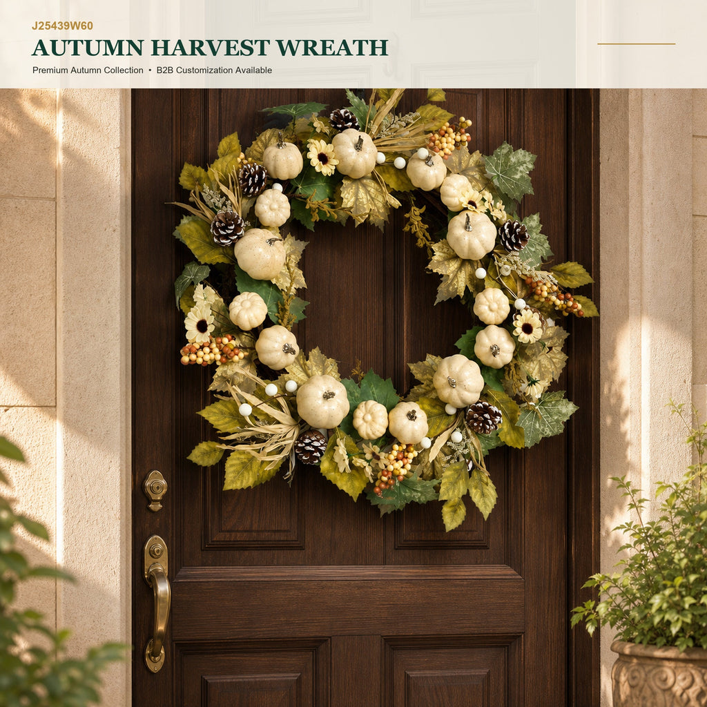 J25439W60 image 1 - Autumn Harvest Wreath