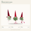 EYB22648 Christmas gnome figure collection on white background