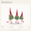 EYB22650 Christmas gnome figure collection on white background