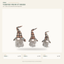 EYB22657 Christmas gnome figure collection on white background