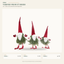 EYB22936 Christmas gnome figure collection on white background