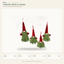 J24299C Christmas gnome figure collection on white background
