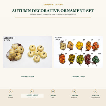 J25343NG-1 image 2 - Autumn Decorative Ornament Set