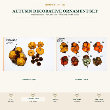 J25344NG image 2 - Autumn Decorative Ornament Set