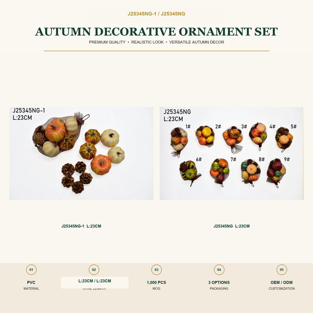 J25345NG-1 image 2 - Autumn Decorative Ornament Set
