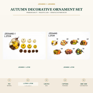 J25346NG-1 image 2 - Autumn Decorative Ornament Set