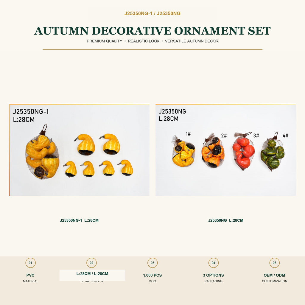 J25350NG-1 image 2 - Autumn Decorative Ornament Set