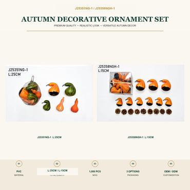 J25351NG-1 image 2 - Autumn Decorative Ornament Set
