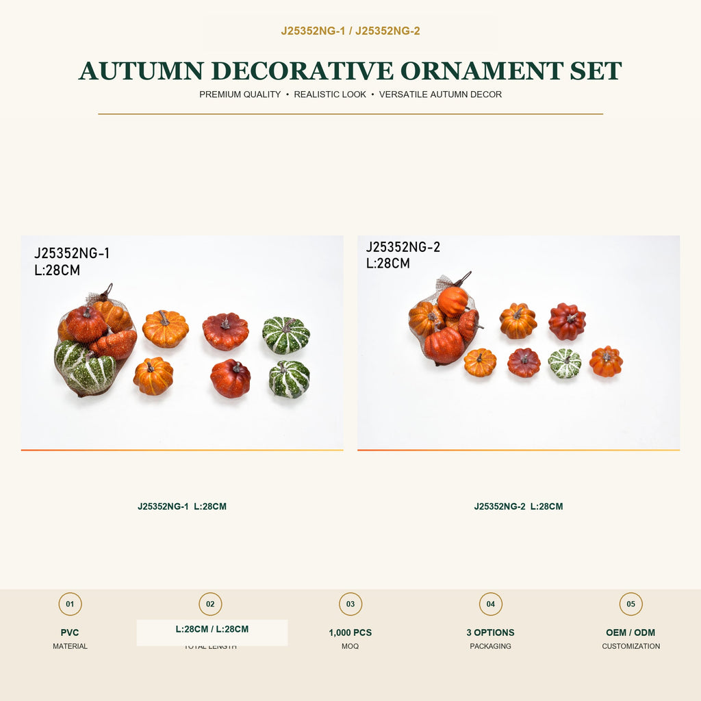 J25352NG-1 image 2 - Autumn Decorative Ornament Set