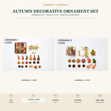 J25354NGH-1 image 2 - Autumn Decorative Ornament Set