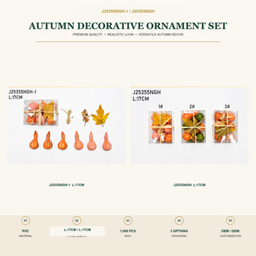J25355NGH-1 image 2 - Autumn Decorative Ornament Set