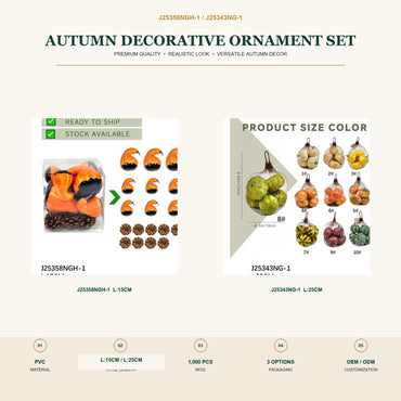 J25358NGH-1 image 2 - Autumn Decorative Ornament Set