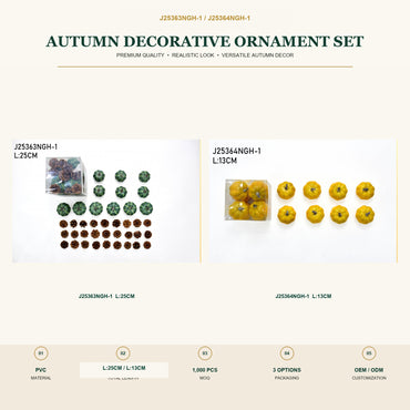 J25363NGH-1 image 2 - Autumn Decorative Ornament Set