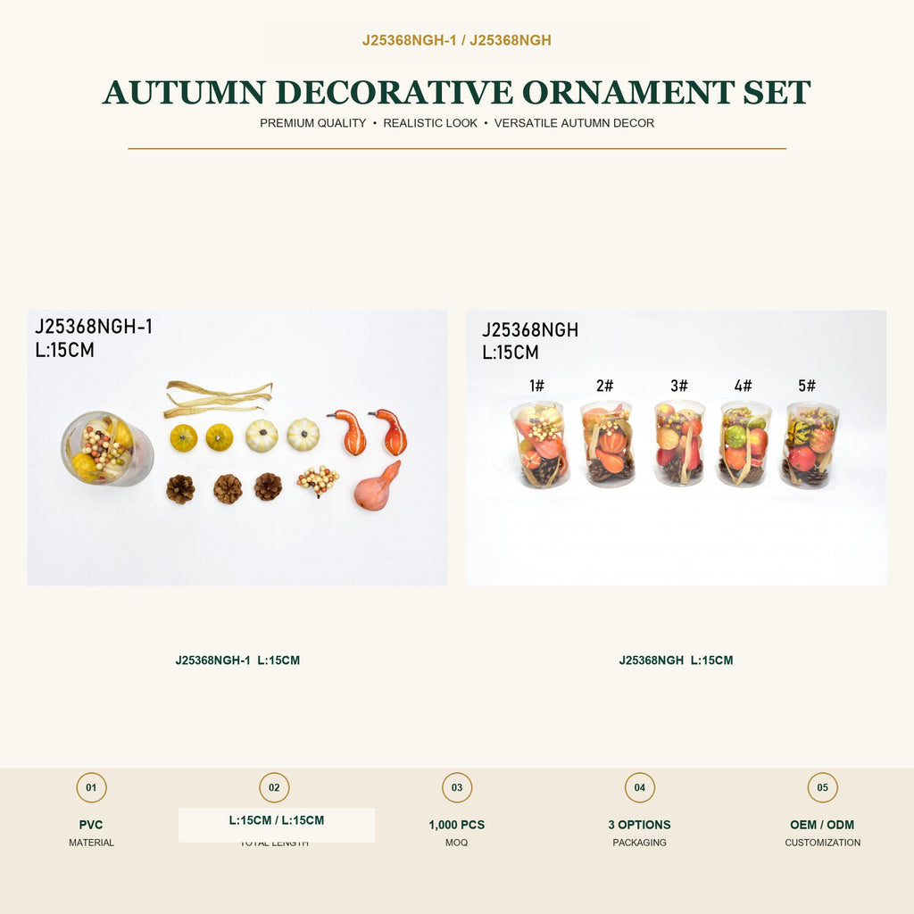 J25368NGH-1 image 2 - Autumn Decorative Ornament Set