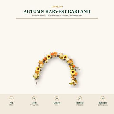 J25402G150 image 2 - Autumn Harvest Garland