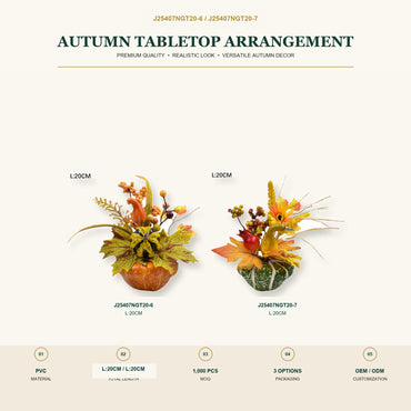 J25407NGT20-6 image 2 - Autumn Tabletop Arrangement