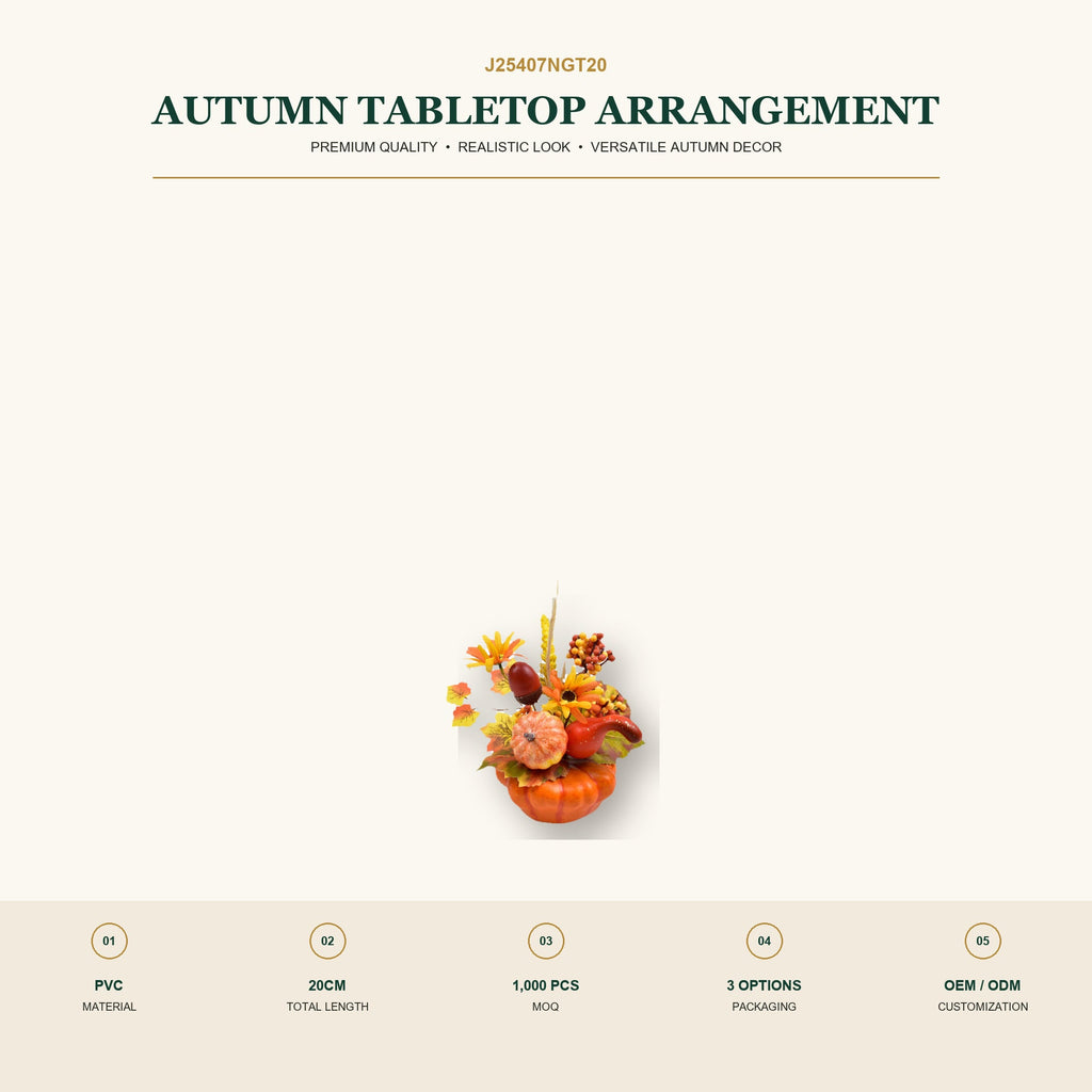 J25407NGT20 image 2 - Autumn Tabletop Arrangement